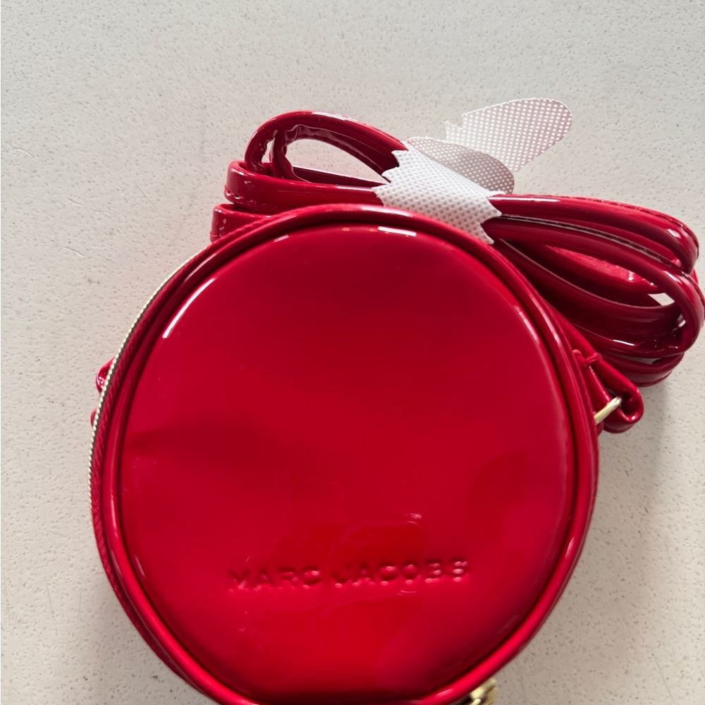 MINI MARC JACOBS RED PATENT LEATHER CANTEEN BAG & D/S MIRROR